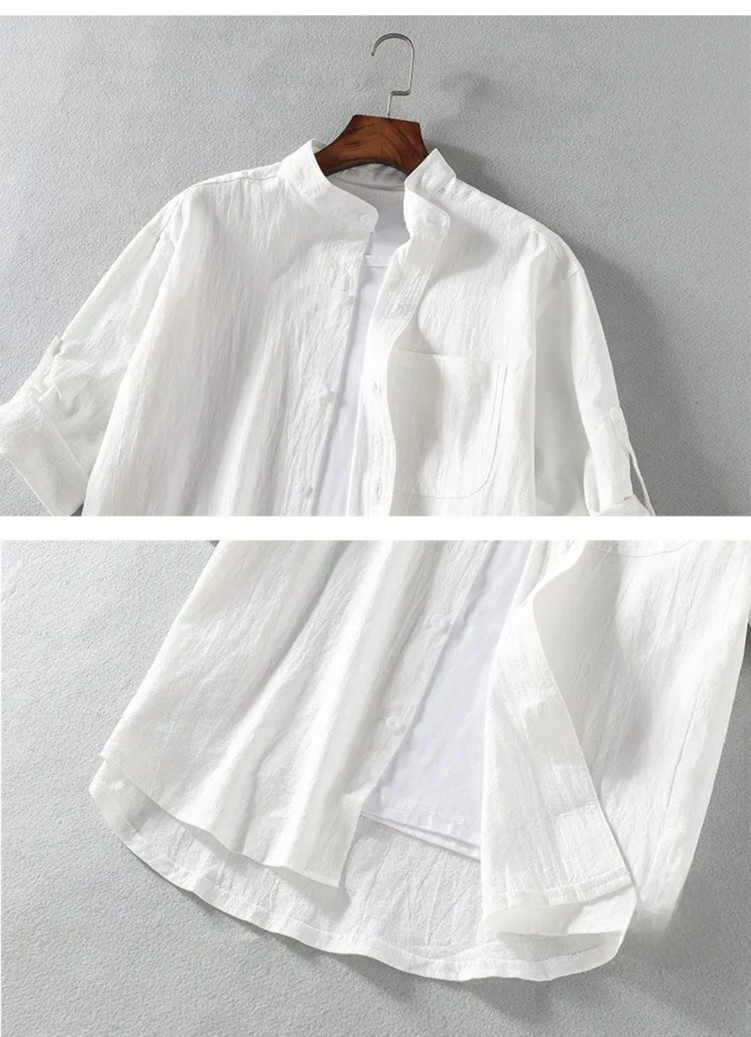 Camicia lino uomo